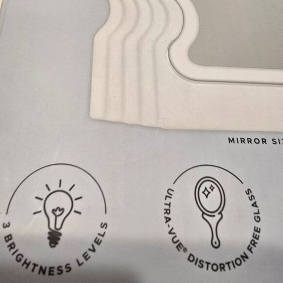 Danielle Creations L.E.D. Wavy Vanity Mirror - Picture 6 of 8